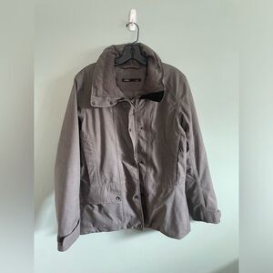 Nau Brown 100% Goose Down Feather Ski Quilted Winter Jacket SZ S